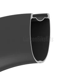 ArcX 385g Ultralight 700C 57x32mm  Inner Width 25mm Enhanced Structura Carbon Tubeless Rim